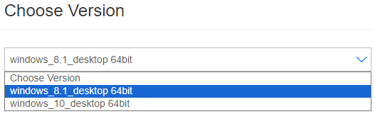 choose versions
